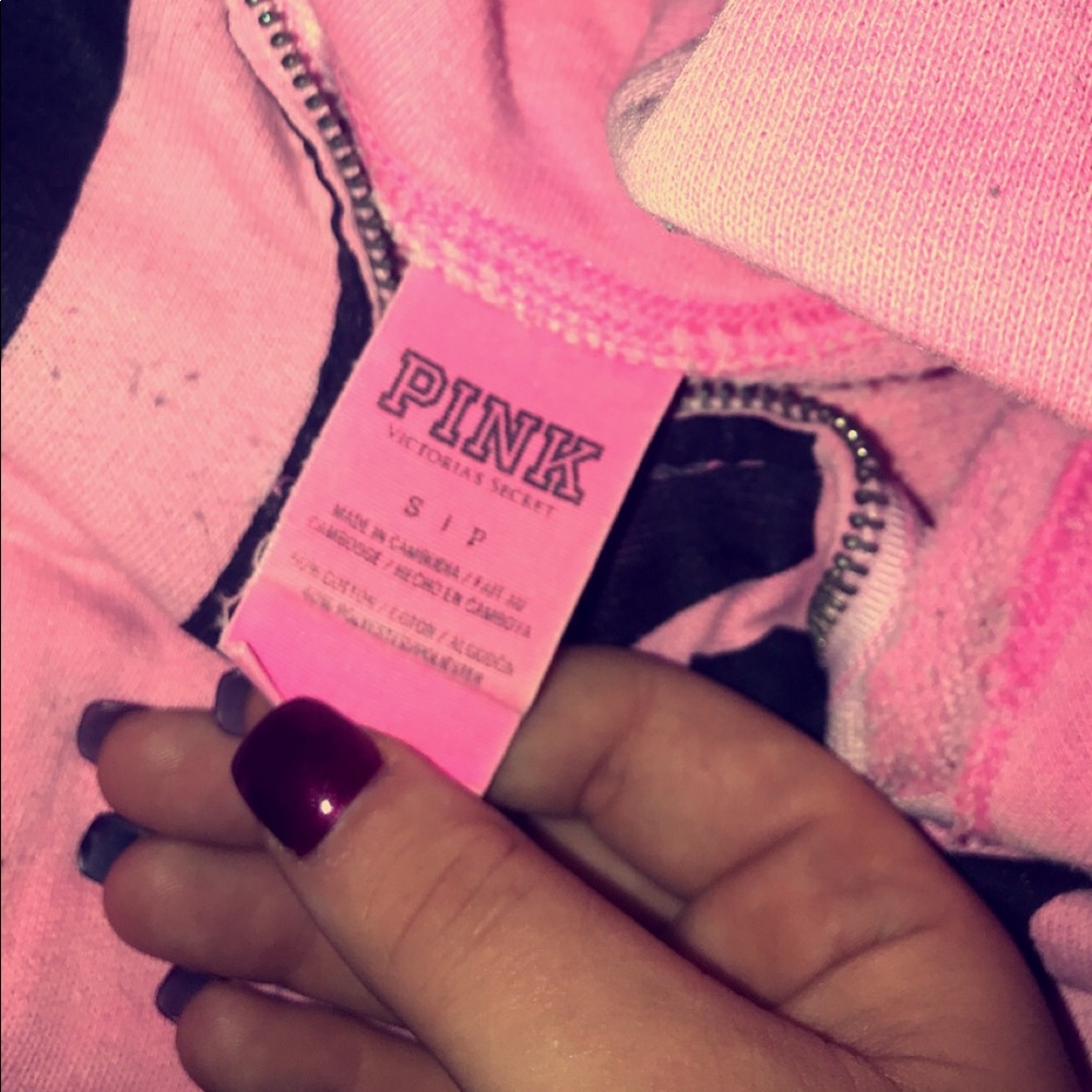 Vs pink half zip